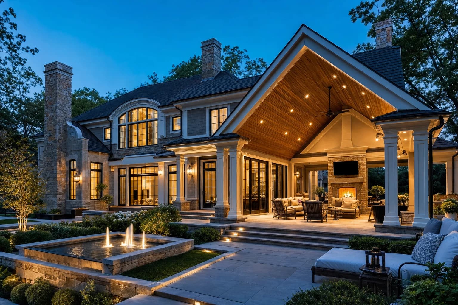 An ultra-luxury Home Additions in a high-end estate in Aldie, Virginia