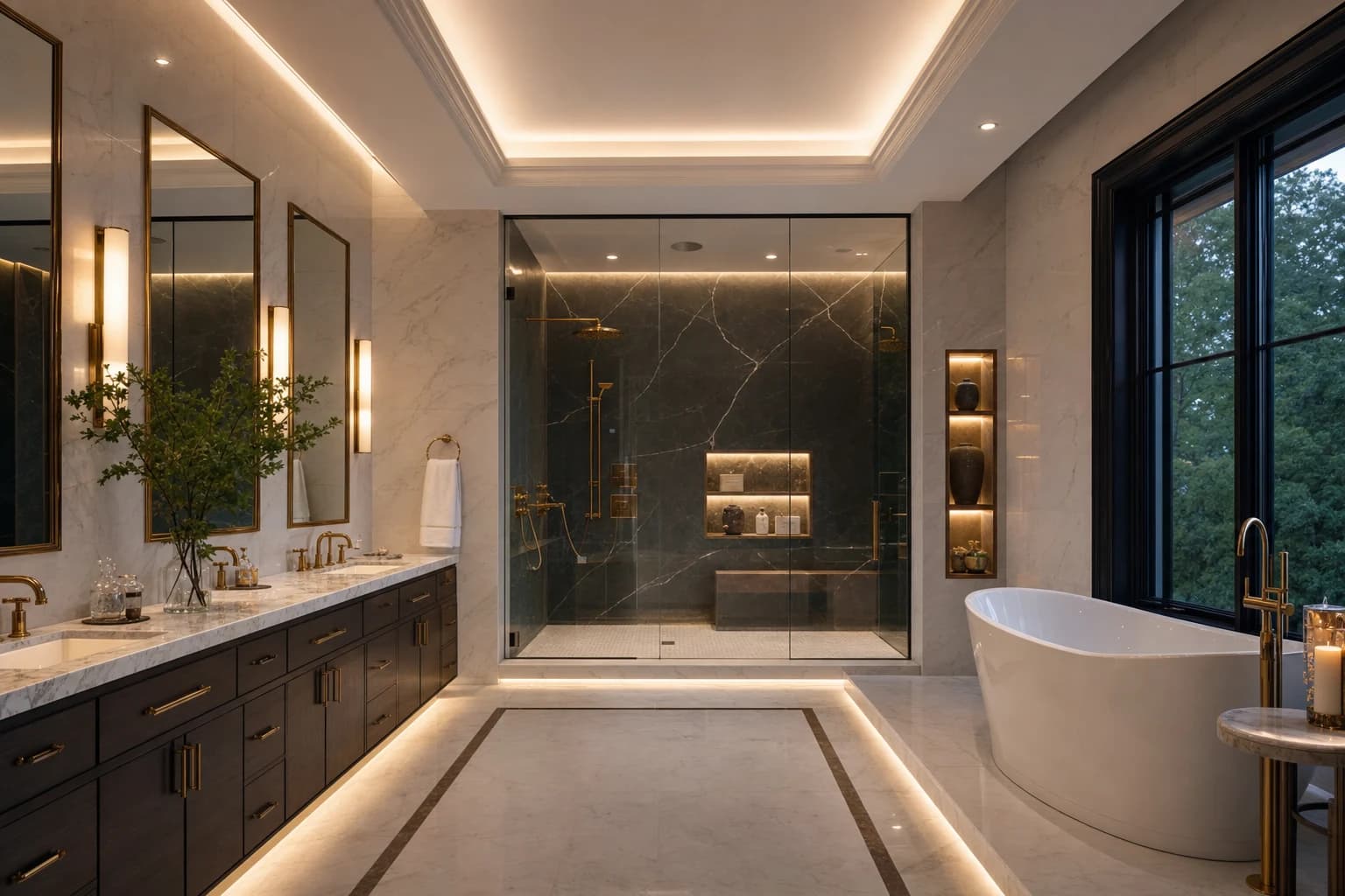 An ultra-luxury Bathroom Remodeling in a high-end estate in Alexandria, Virginia