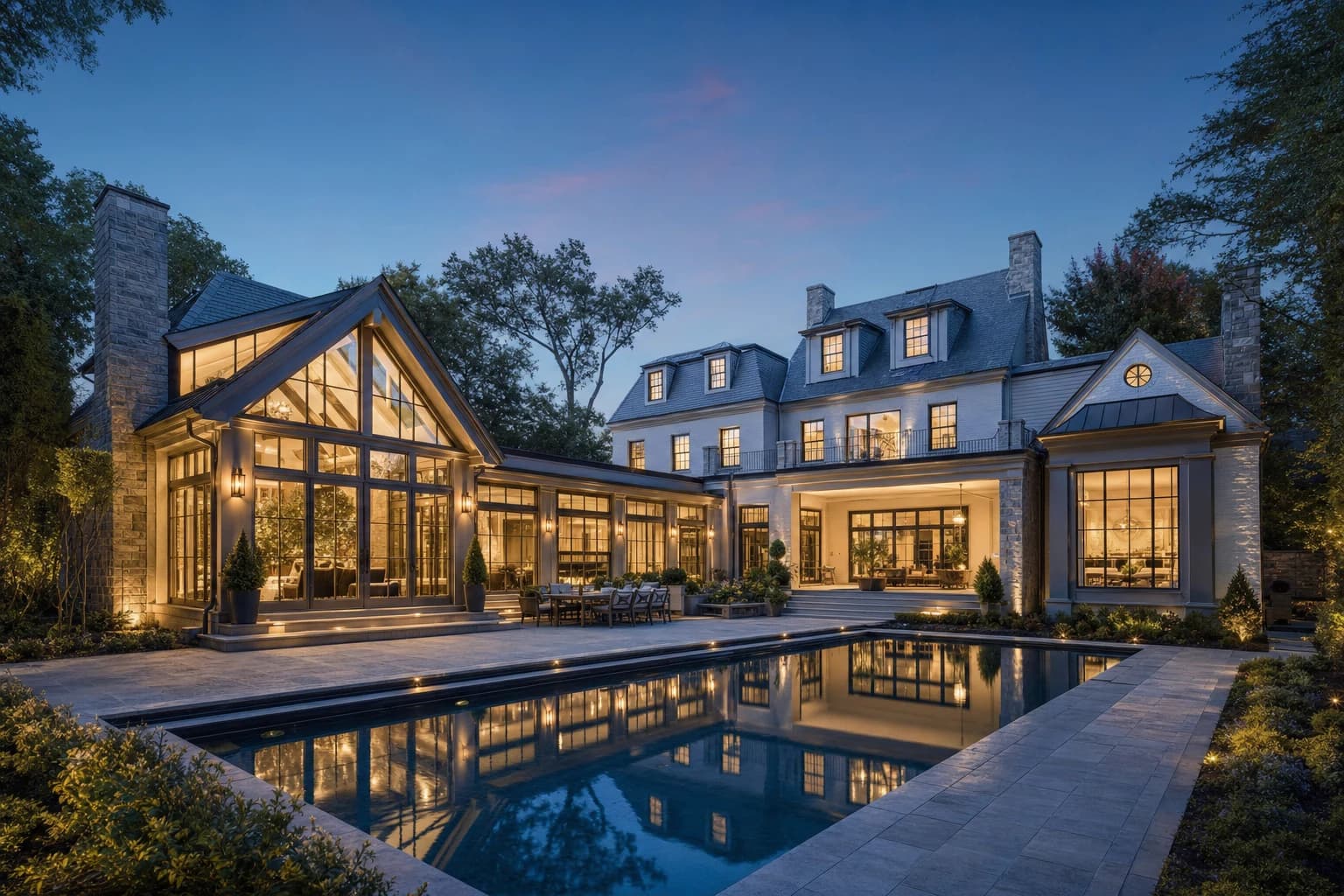 An ultra-luxury Home Additions in a high-end estate in Alexandria, Virginia