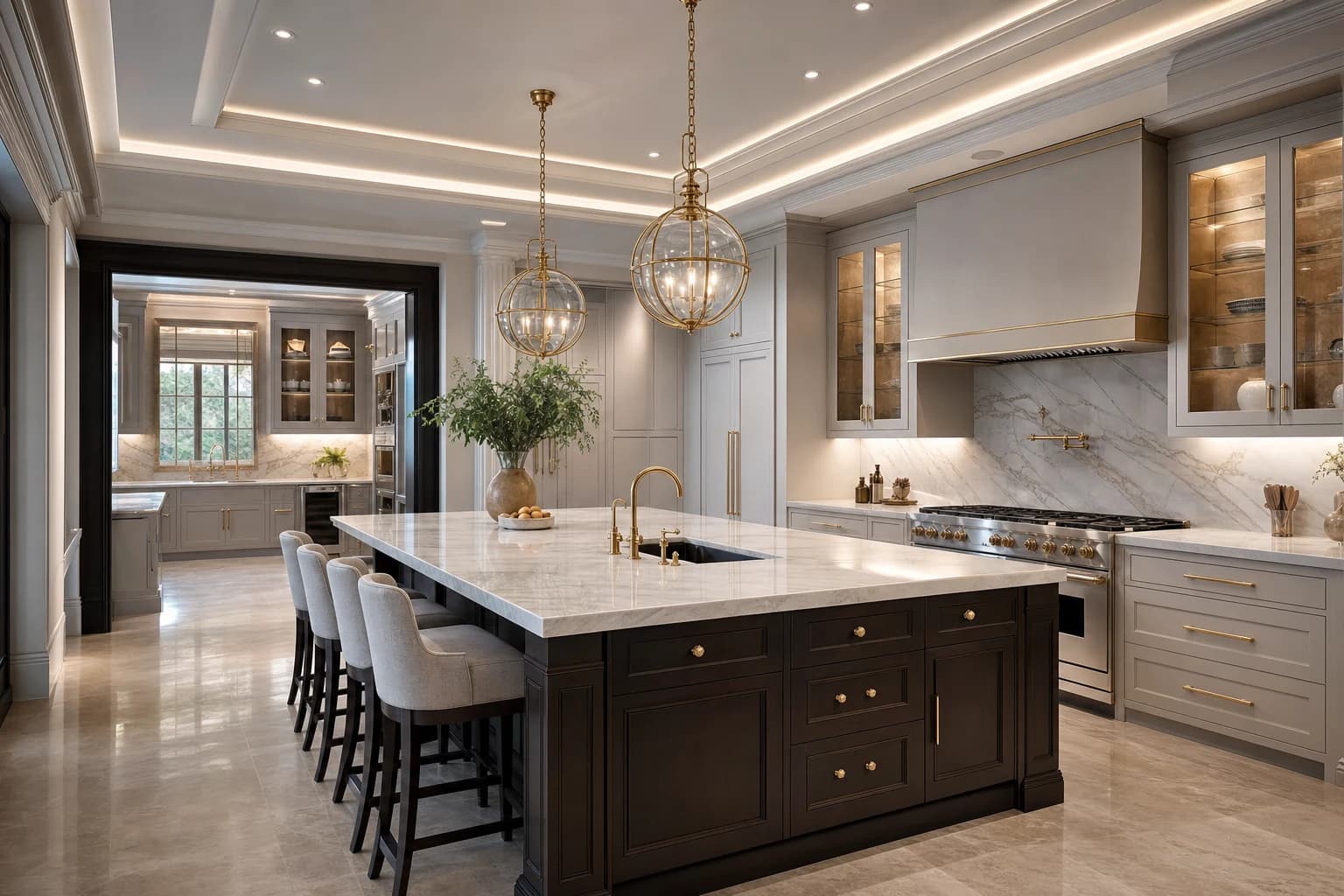 An ultra-luxury Kitchen Remodeling in a high-end estate in Alexandria, Virginia