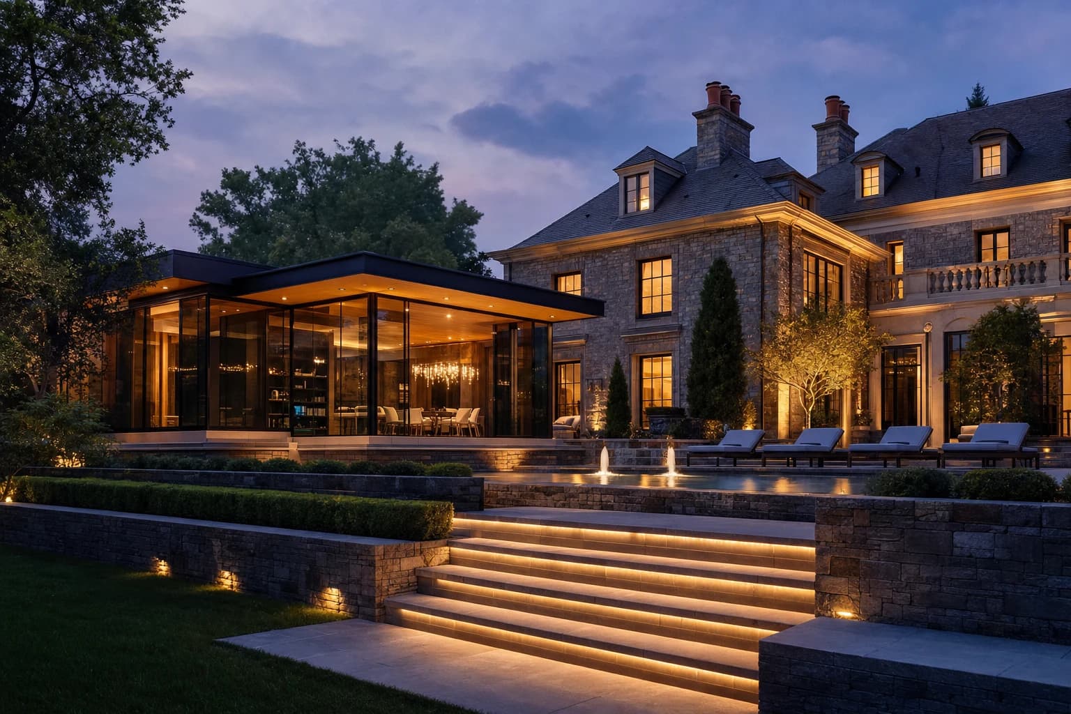 An ultra-luxury Home Additions in a high-end estate in Clifton, Virginia