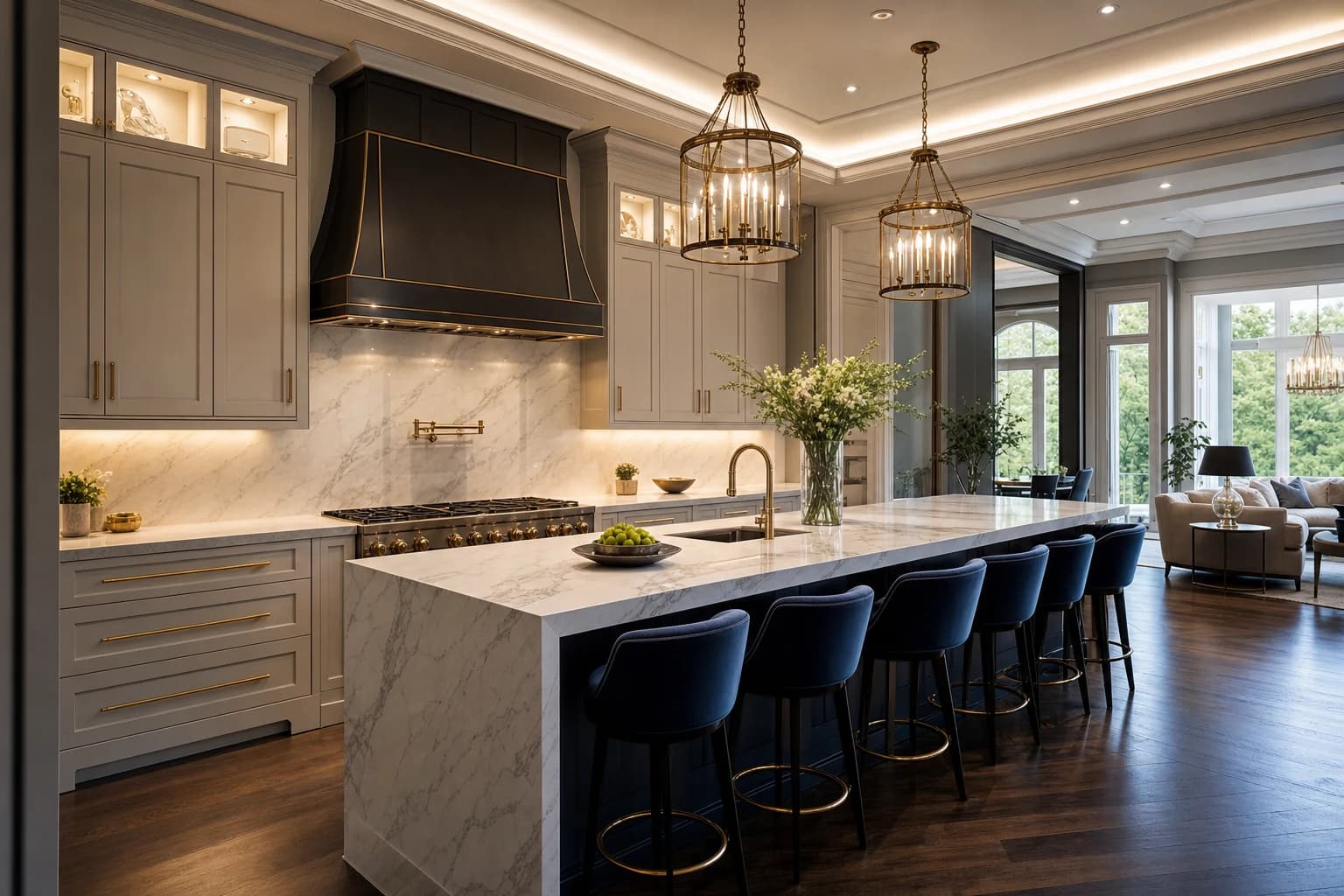 An ultra-luxury Kitchen Remodeling in a high-end estate in Clifton, Virginia