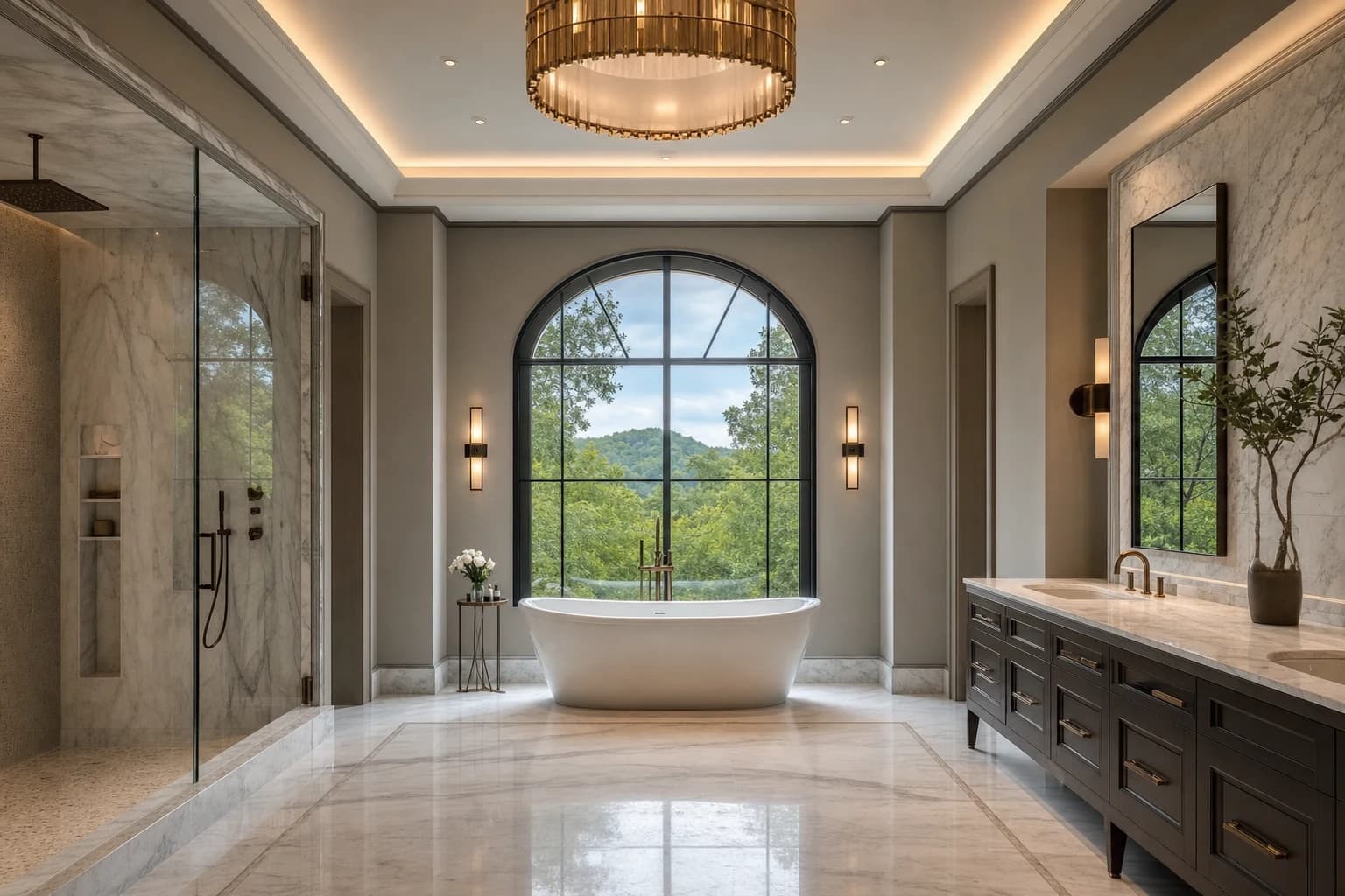 An ultra-luxury Bathroom Remodeling in a high-end estate in Delaplane, Virginia