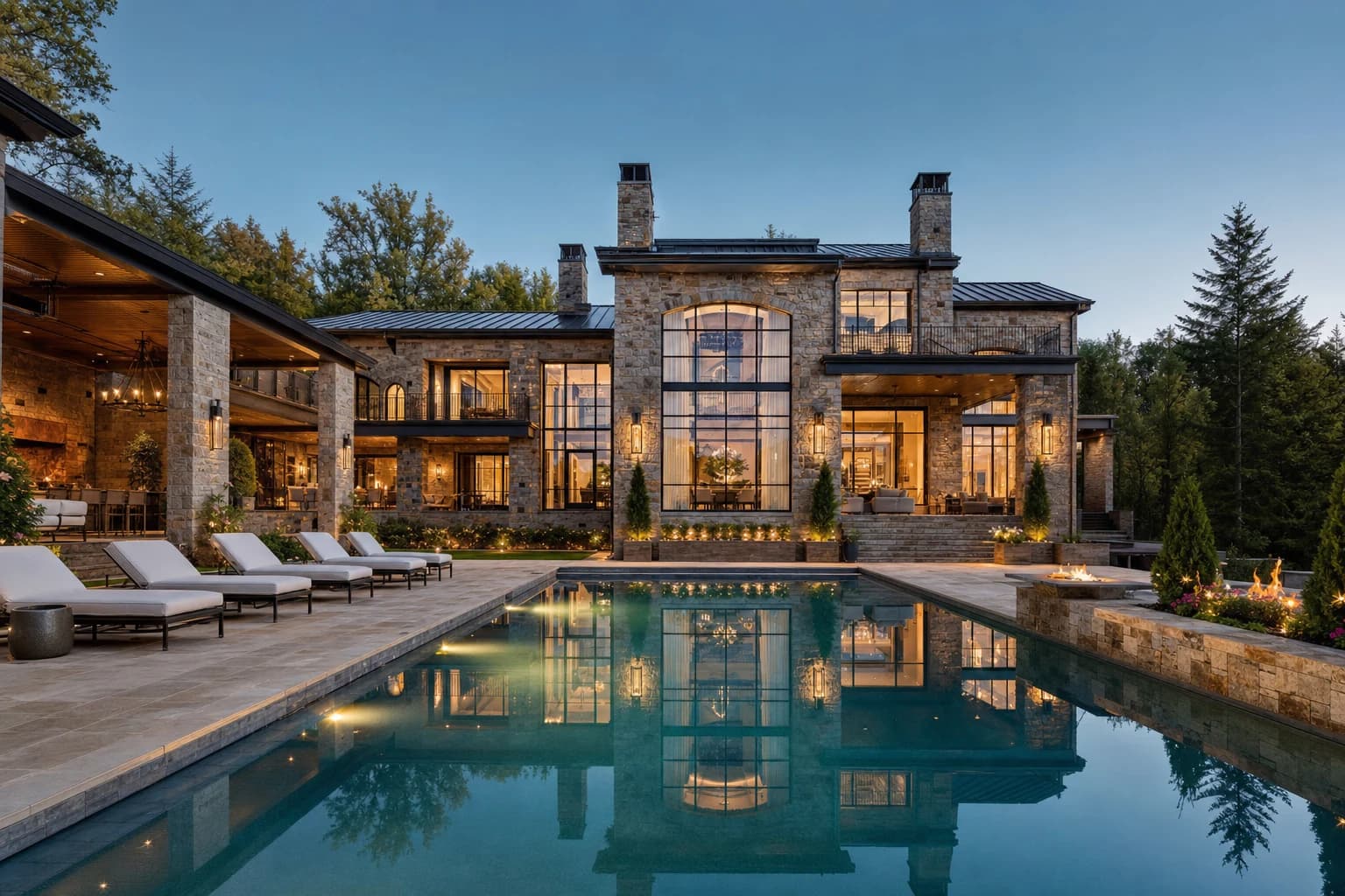 An ultra-luxury Custom Homes in a high-end estate in Delaplane, Virginia
