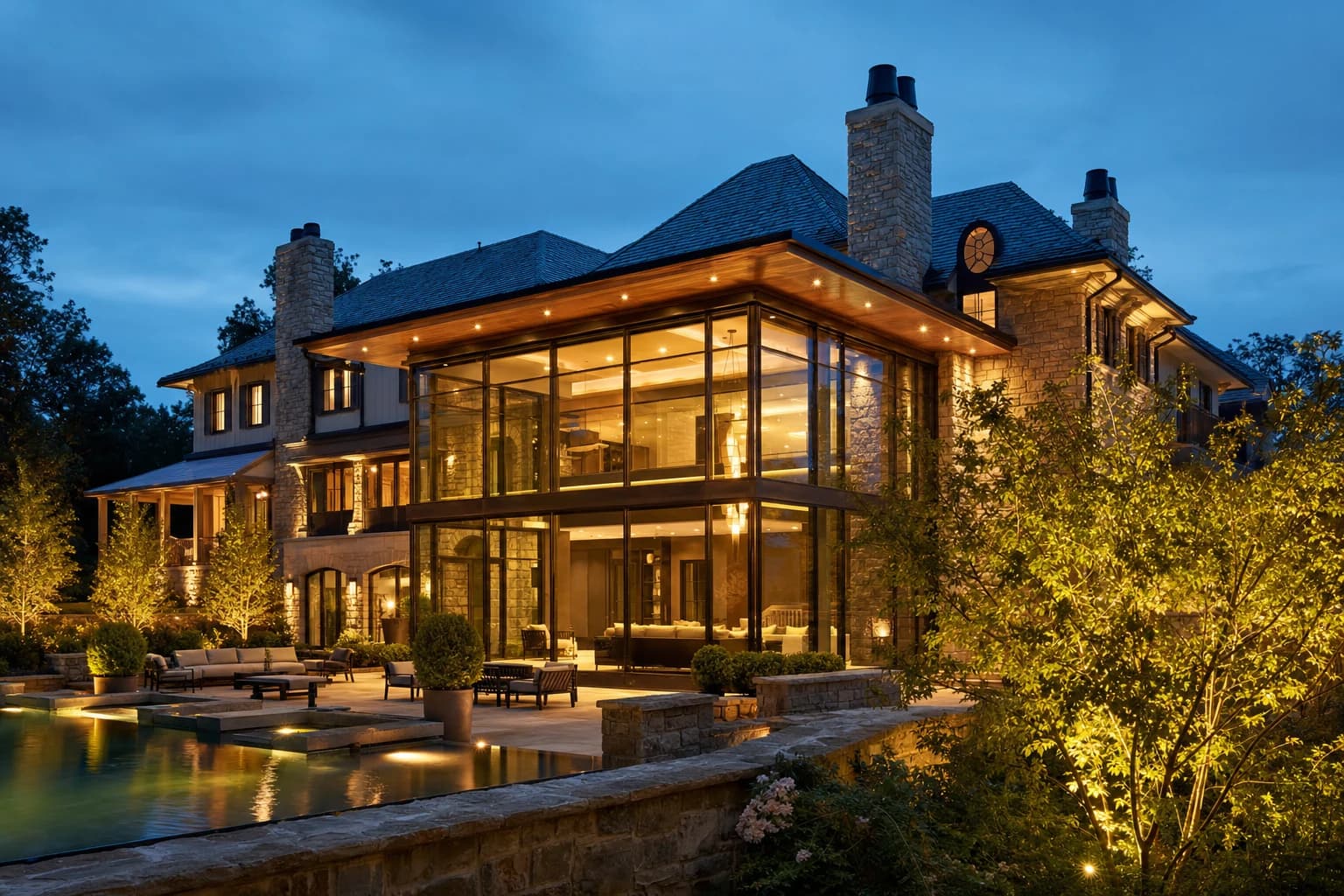 An ultra-luxury Home Additions in a high-end estate in Delaplane, Virginia