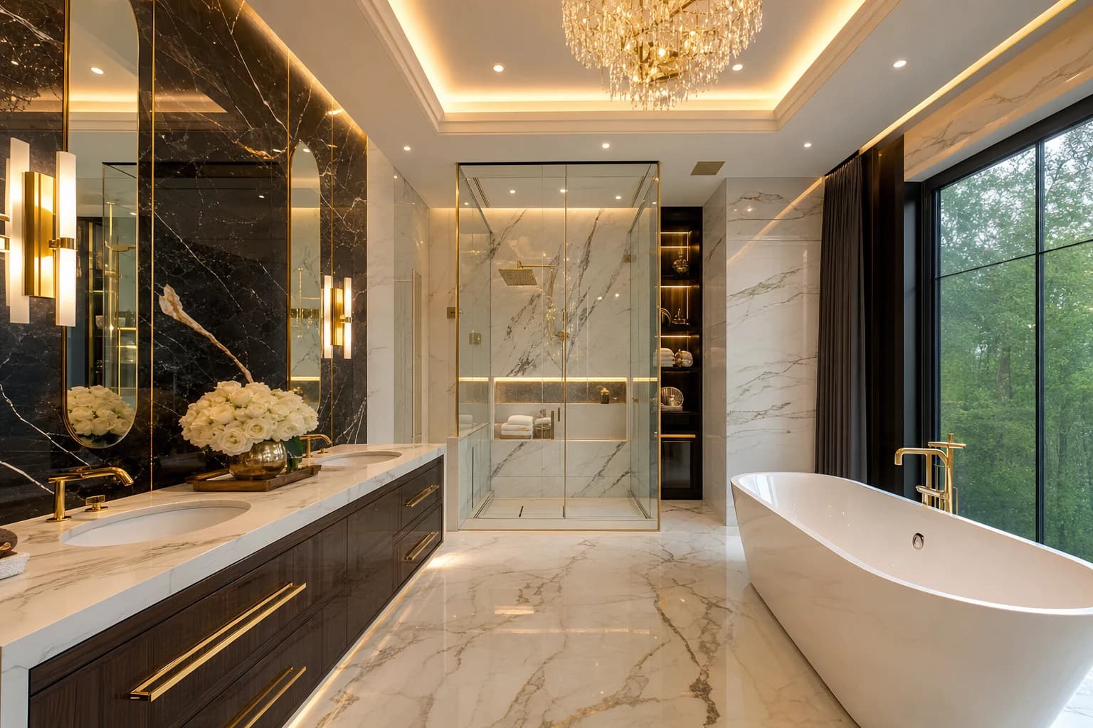 An ultra-luxury Bathroom Remodeling in a high-end estate in Falls Church City, Virginia