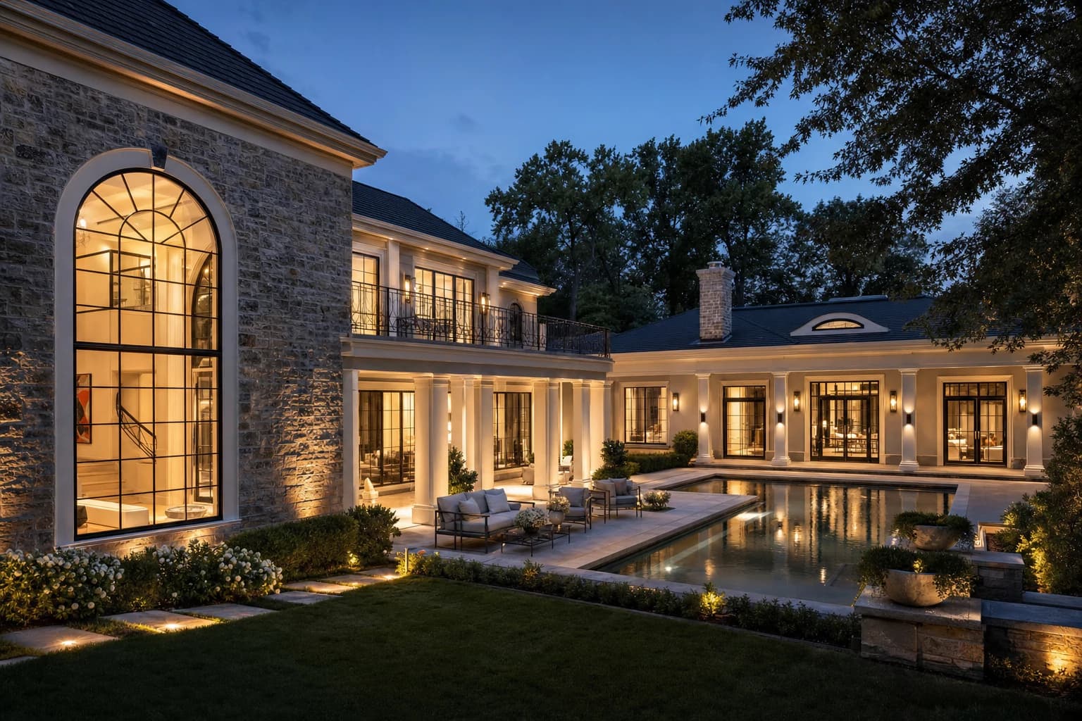 An ultra-luxury Home Additions in a high-end estate in Falls Church City, Virginia