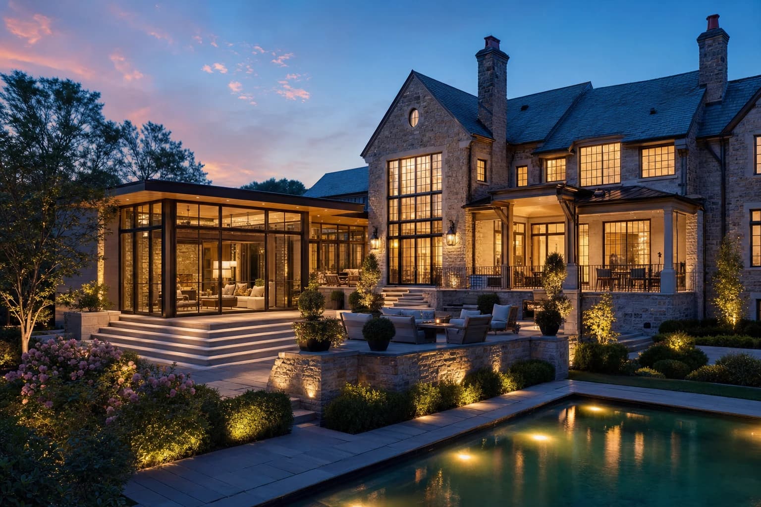 An ultra-luxury Home Additions in a high-end estate in Fredericksburg, Virginia
