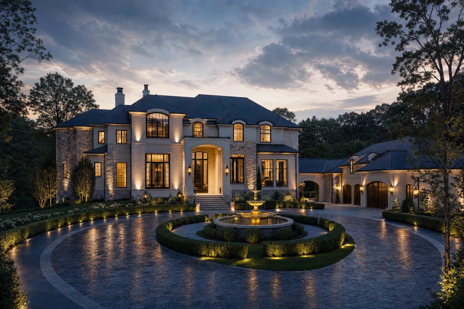 An ultra-luxury Custom Homes in a high-end estate in Great Falls, Virginia