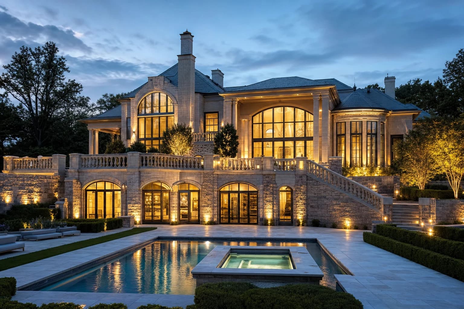 An ultra-luxury Home Additions in a high-end estate in Great Falls, Virginia
