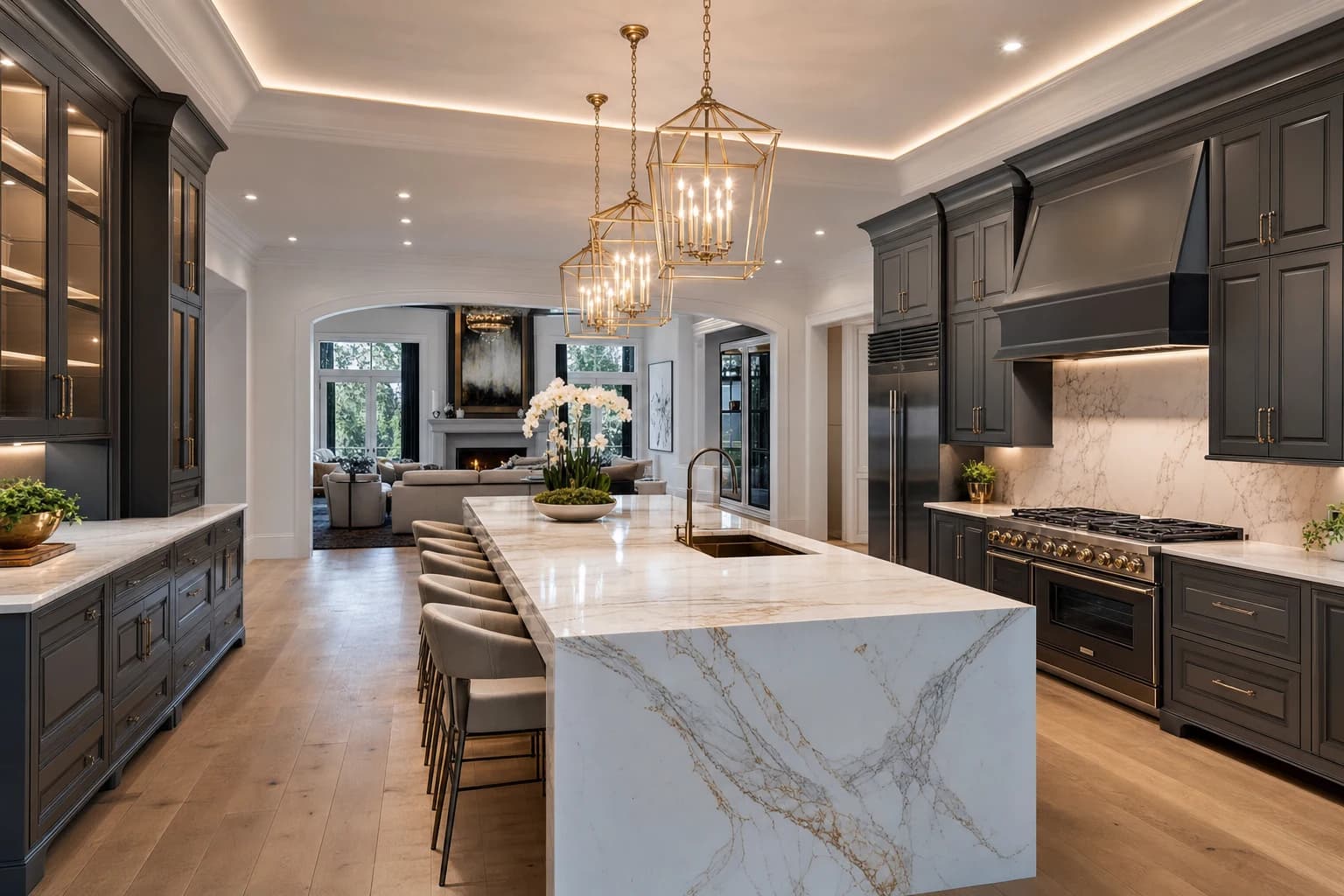 An ultra-luxury Kitchen Remodeling in a high-end estate in Great Falls, Virginia
