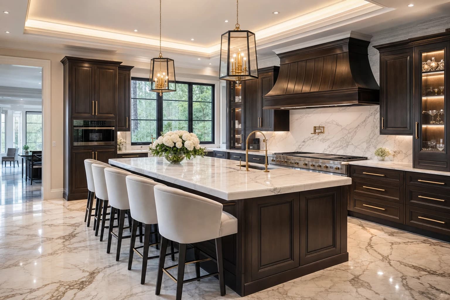 An ultra-luxury Kitchen Remodeling in a high-end estate in Haymarket, Virginia