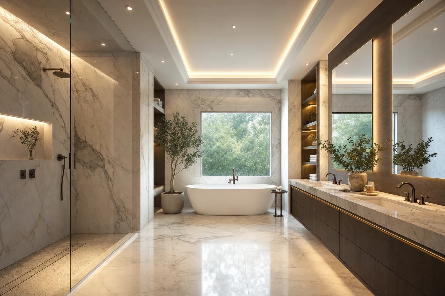 An ultra-luxury Bathroom Remodeling in a high-end estate in North Arlington, Virginia