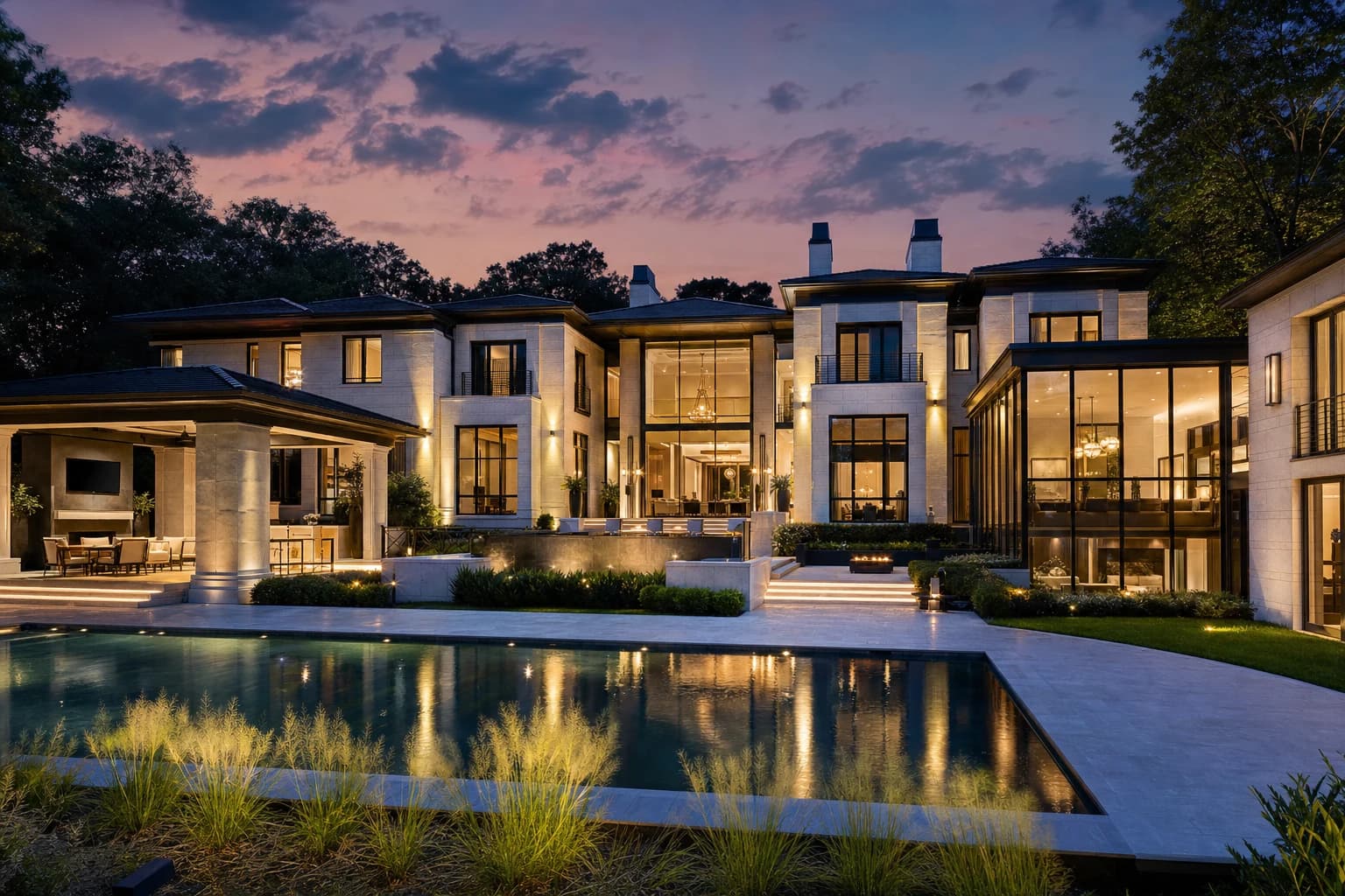 An ultra-luxury Custom Homes in a high-end estate in North Arlington, Virginia