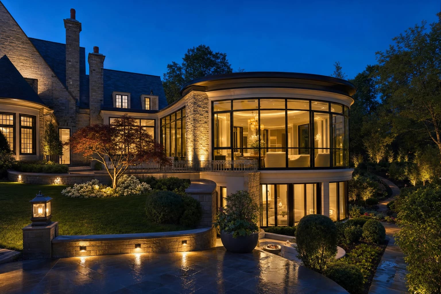 An ultra-luxury Home Additions in a high-end estate in Oakton, Virginia