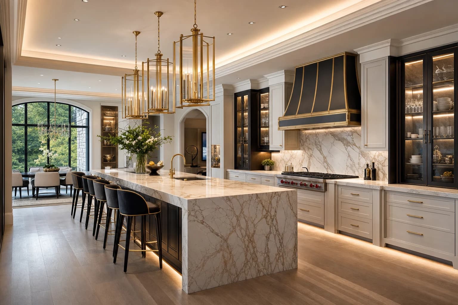 An ultra-luxury Kitchen Remodeling in a high-end estate in Oakton, Virginia