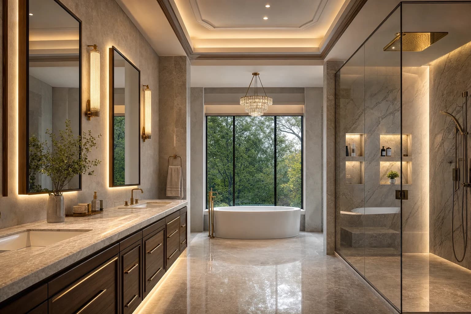 An ultra-luxury Bathroom Remodeling in a high-end estate in Purcellville, Virginia