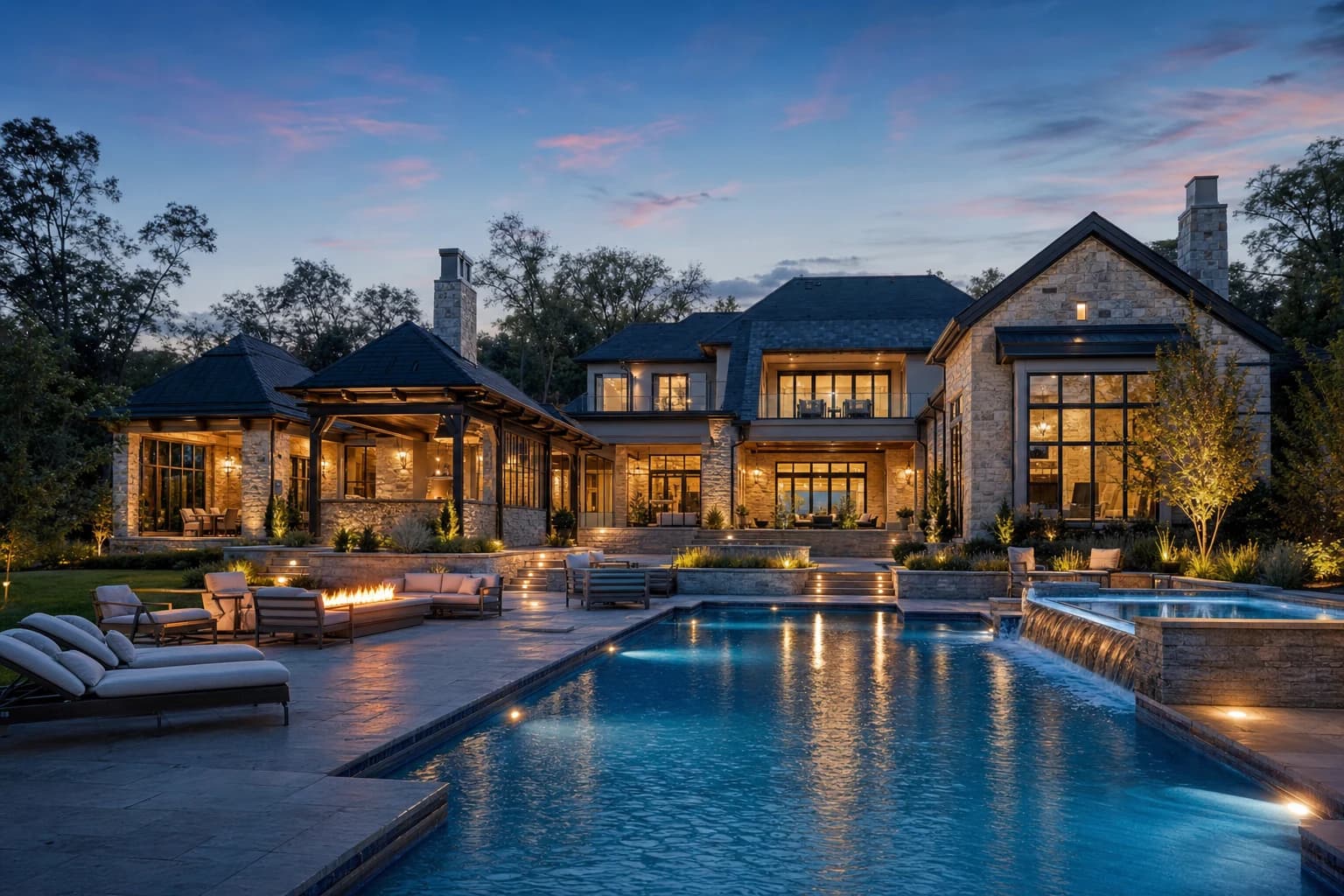An ultra-luxury Custom Homes in a high-end estate in Purcellville, Virginia