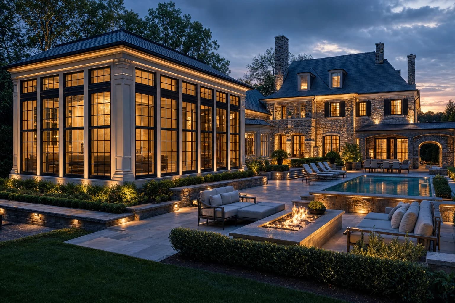 An ultra-luxury Home Additions in a high-end estate in Purcellville, Virginia