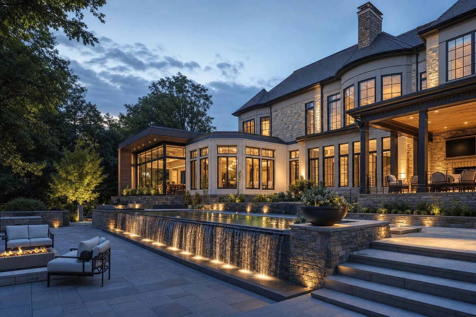 An ultra-luxury Home Additions in a high-end estate in Reston, Virginia