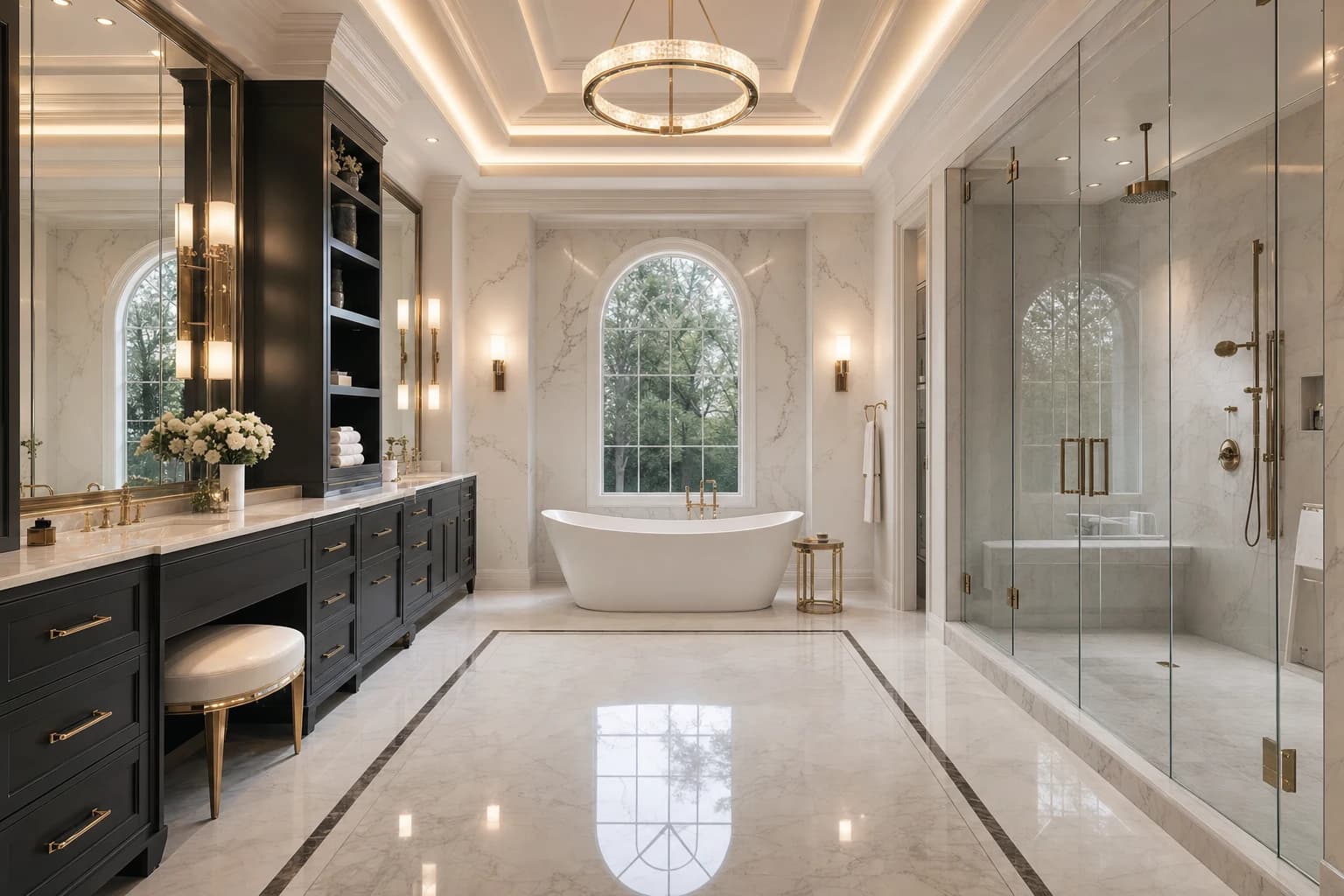 An ultra-luxury Bathroom Remodeling in a high-end estate in Stafford, Virginia