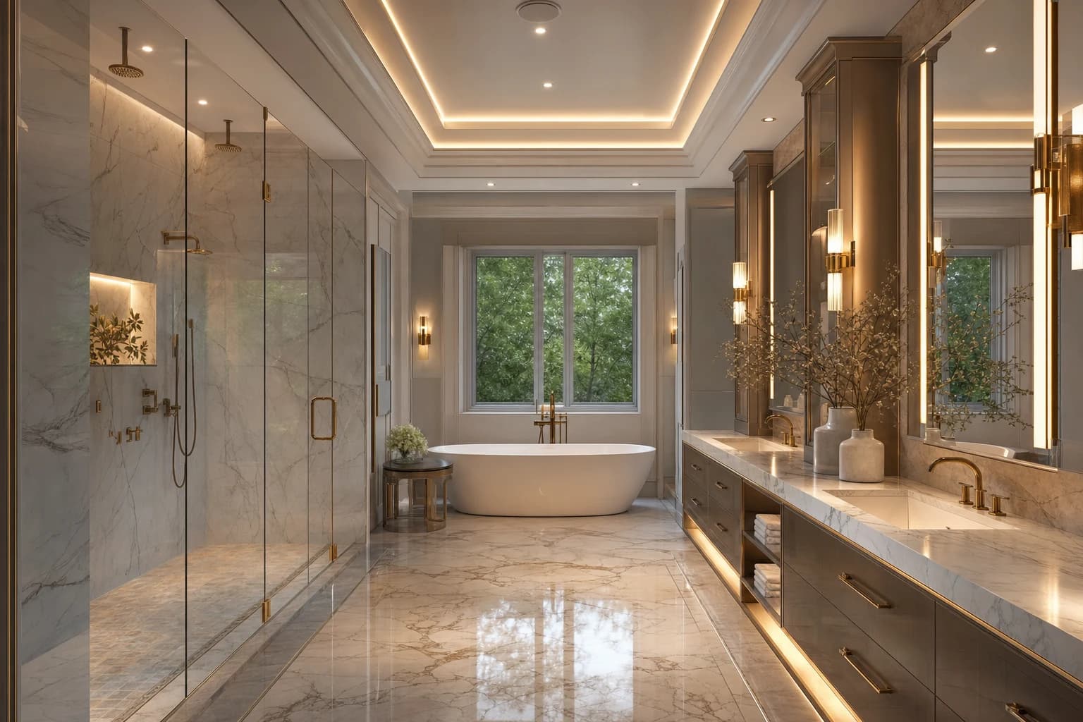 An ultra-luxury Bathroom Remodeling in a high-end estate in Vienna, Virginia