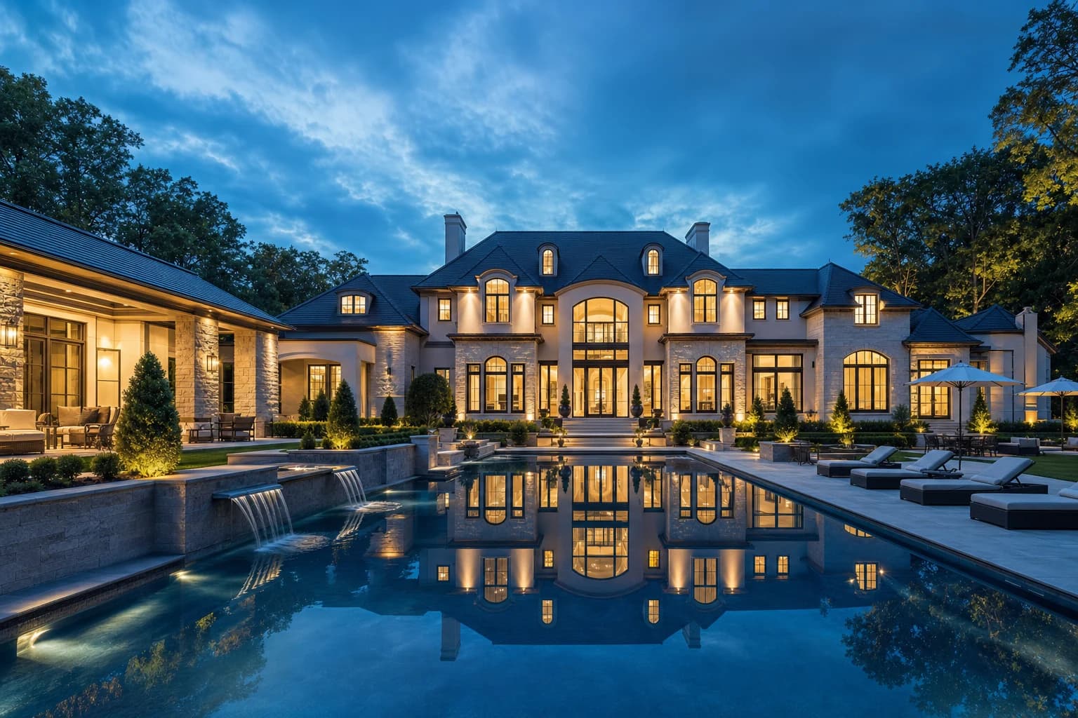 An ultra-luxury Custom Homes in a high-end estate in Vienna, Virginia