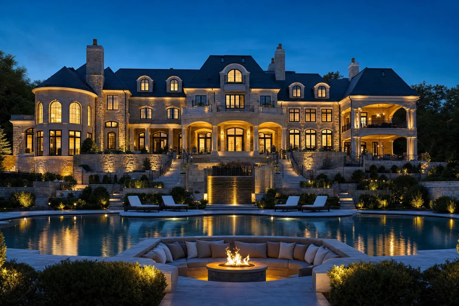 An ultra-luxury Custom Homes in a high-end estate in Woodbridge, Virginia