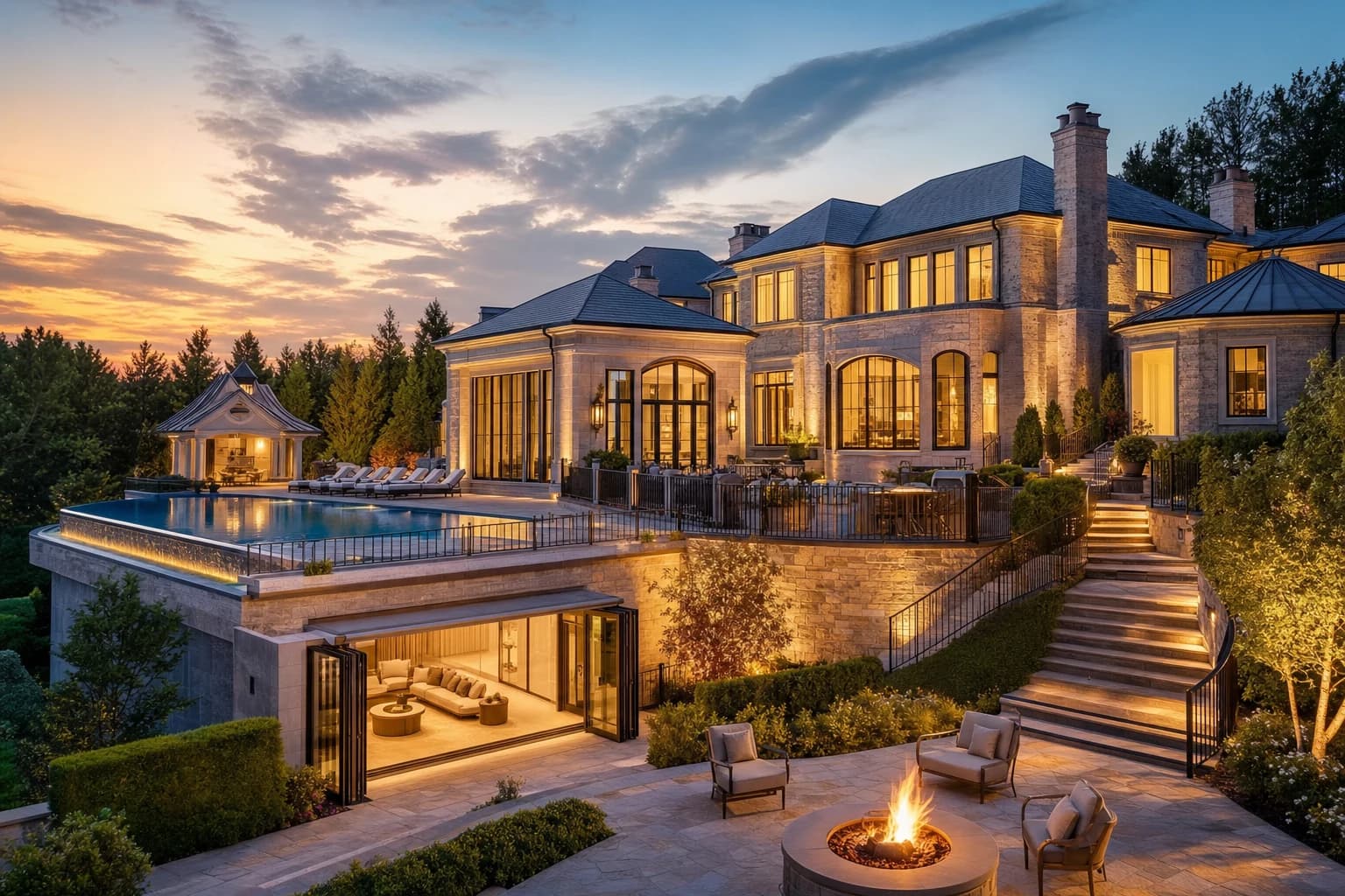 An ultra-luxury Home Additions in a high-end estate in Woodbridge, Virginia