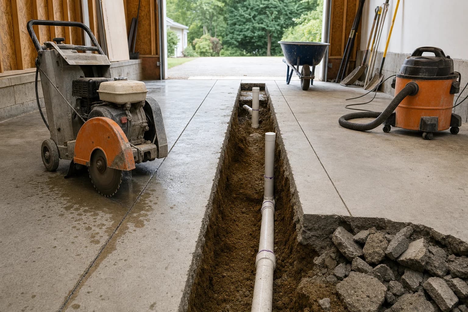 Civil Trenching & Slab Prep