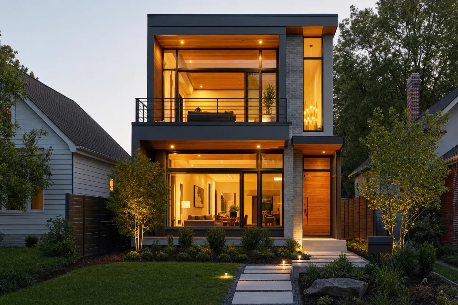 The Donaldson - Modern Infill model estate rendering