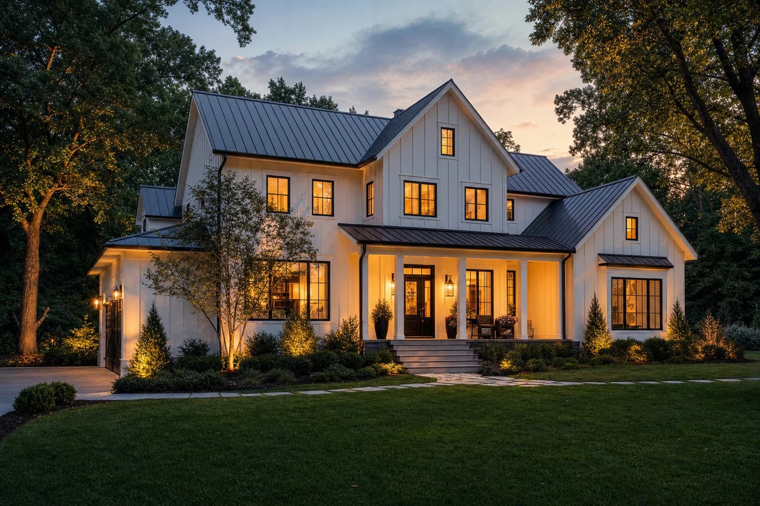 The Windover - Modern Farmhouse model estate rendering