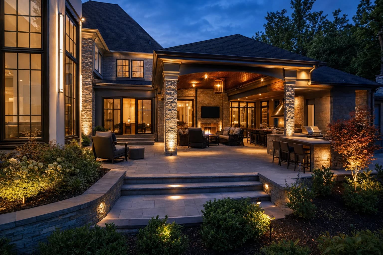 An ultra-luxury Home Additions in a high-end estate in Haymarket, Virginia