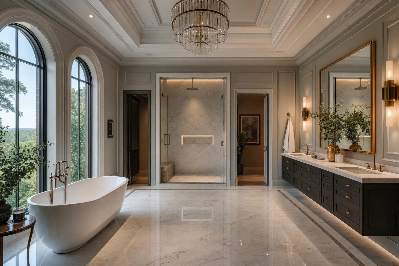An ultra-luxury Bathroom Remodeling in a high-end estate in Middleburg, Virginia