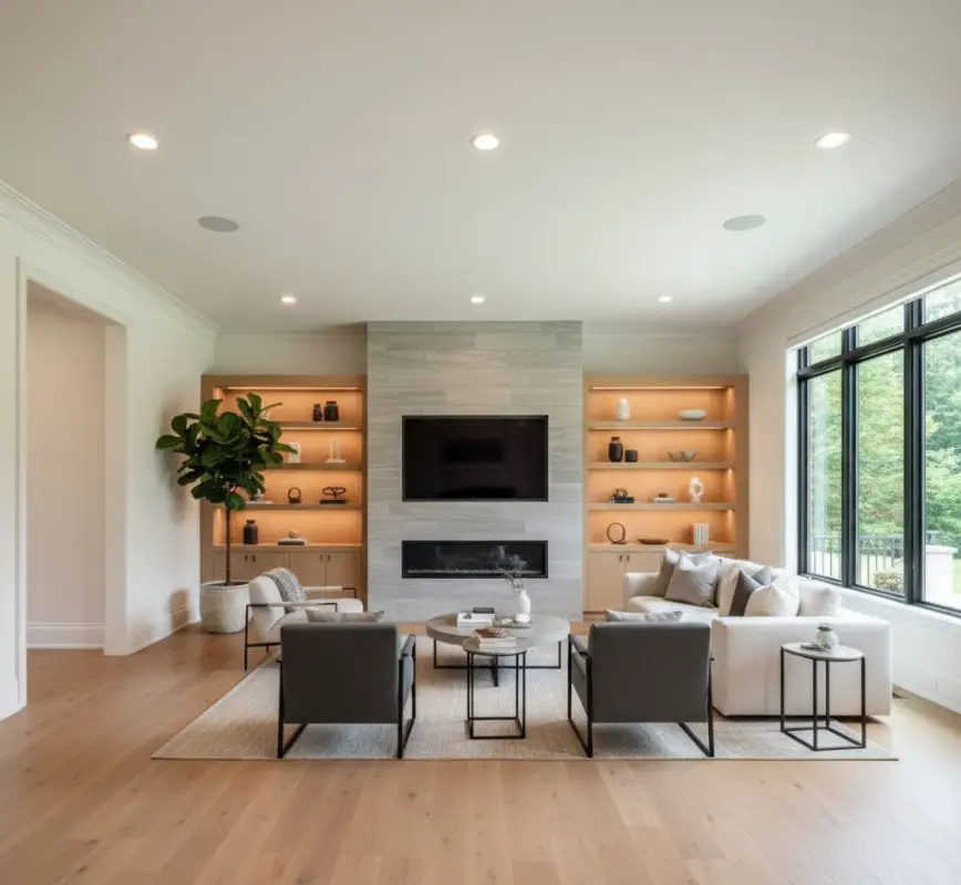 Living Space Renovation in Northern Virginia