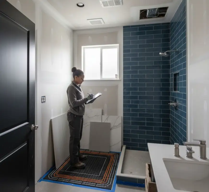 Bathroom Remodeling: small space, big winter comfort
