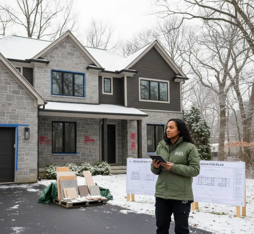 Winter Home Remodel in Northern Virginia