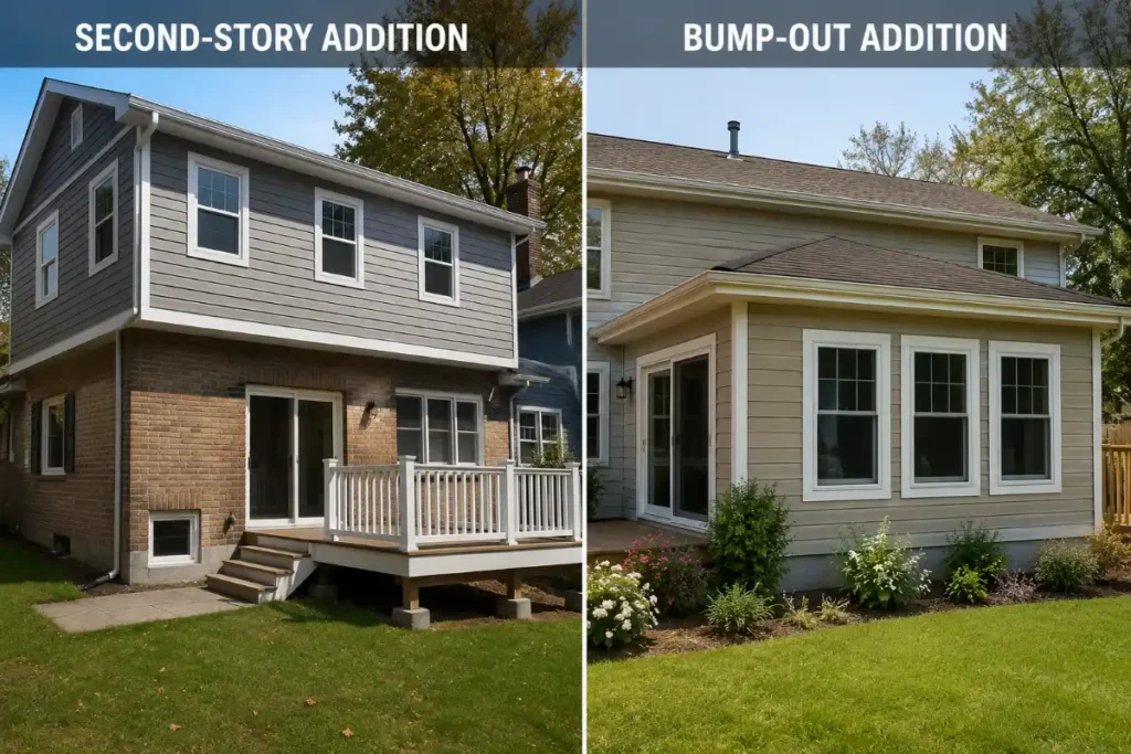 Second-Story Addition vs. Bump-Out